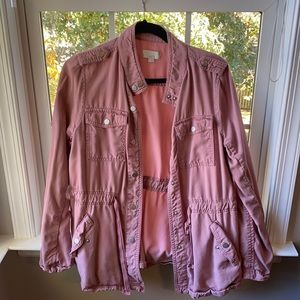 Loft Pink Utility Jacket